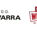 Logos de Vinos D.O. Navarra y "Navarra Wine Lovers", celebrando el vino de esta región.