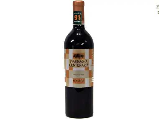 Botella de vino tinto Garnacha Centenaria, "Smart Buy" de Wine Spectator. ¿Será este el mejor vino de España?