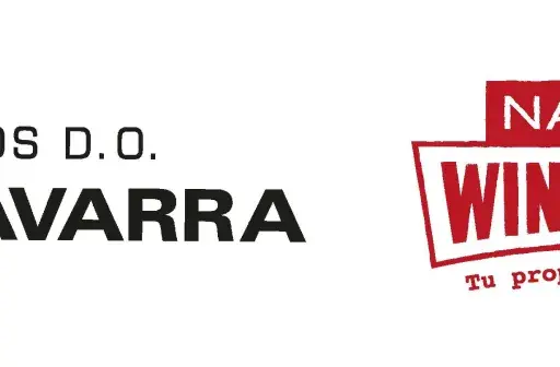 Logos de Vinos D.O. Navarra y "Navarra Wine Lovers", celebrando el vino de esta región.