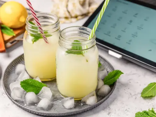Refrescante limonada casera, perfecta para el verano, preparada con la ayuda de la Thermomix.